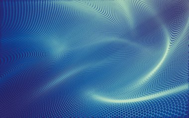 Çokgen alanı düşük Poli koyu arka plan, 3d render