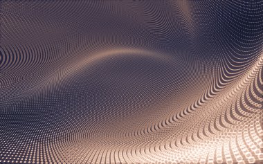 Çokgen alanı düşük Poli koyu arka plan, 3d render