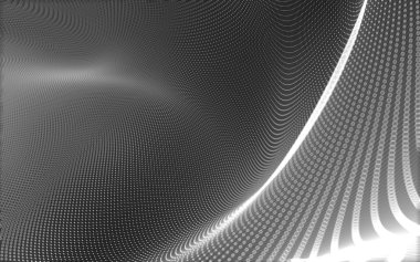 Çokgen alanı düşük Poli koyu arka plan, 3d render