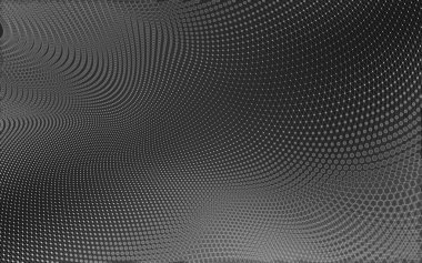 Çokgen alanı düşük Poli koyu arka plan, 3d render