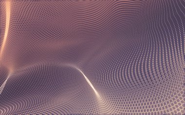 Çokgen alanı düşük Poli koyu arka plan, 3d render