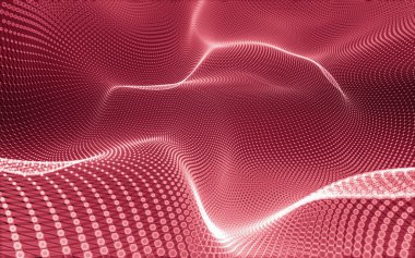 Çokgen alanı düşük Poli koyu arka plan, 3d render