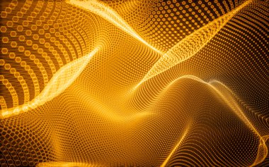 Çokgen alanı düşük Poli koyu arka plan, 3d render