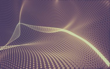 Çokgen alanı düşük Poli koyu arka plan, 3d render