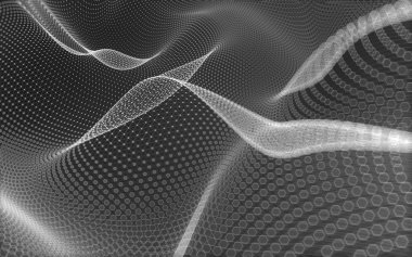 Çokgen alanı düşük Poli koyu arka plan, 3d render