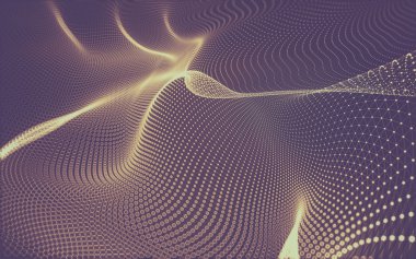 Çokgen alanı düşük Poli koyu arka plan, 3d render