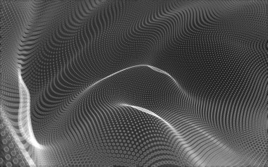 Çokgen alanı düşük Poli koyu arka plan, 3d render