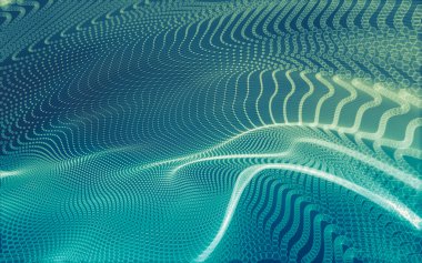 Çokgen alanı düşük Poli koyu arka plan, 3d render