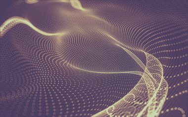 Çokgen alanı düşük Poli koyu arka plan, 3d render