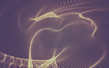 Çokgen alanı düşük Poli koyu arka plan, 3d render