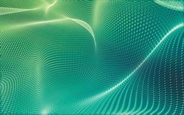 Çokgen alanı düşük Poli koyu arka plan, 3d render