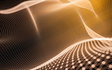 Çokgen alanı düşük Poli koyu arka plan, 3d render