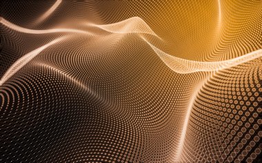 Çokgen alanı düşük Poli koyu arka plan, 3d render