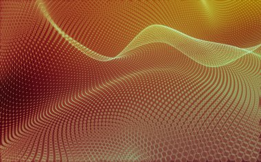 Çokgen alanı düşük Poli koyu arka plan, 3d render