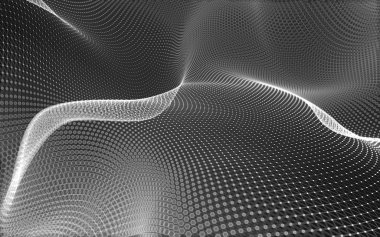 Çokgen alanı düşük Poli koyu arka plan, 3d render