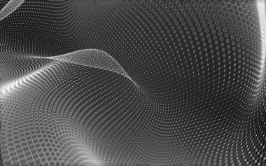 Çokgen alanı düşük Poli koyu arka plan, 3d render