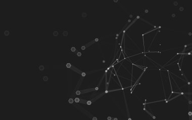 Çokgen alanı düşük Poli koyu arka plan, 3d render