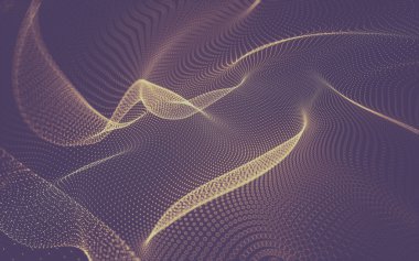 Çokgen alanı düşük Poli koyu arka plan, 3d render