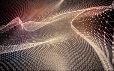 Çokgen alanı düşük Poli koyu arka plan, 3d render