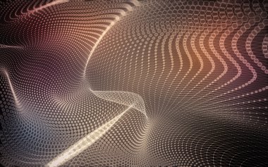 Çokgen alanı düşük Poli koyu arka plan, 3d render