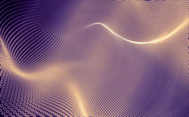 Çokgen alanı düşük Poli koyu arka plan, 3d render