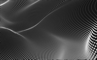 Çokgen alanı düşük Poli koyu arka plan, 3d render