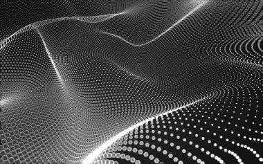 Çokgen alanı düşük Poli koyu arka plan, 3d render