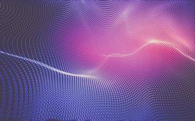 Çokgen alanı düşük Poli koyu arka plan, 3d render