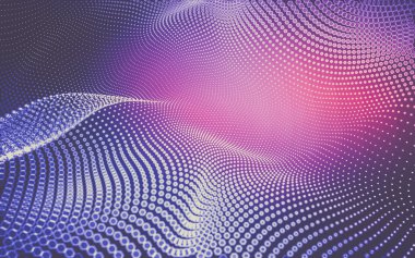 Çokgen alanı düşük Poli koyu arka plan, 3d render