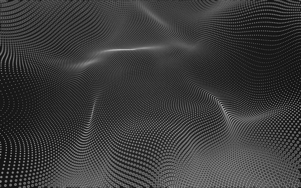 抽象的な多角形空間低ポリ暗い背景、3 d レンダリング — ストック写真