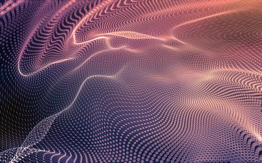 Çokgen alanı düşük Poli koyu arka plan, 3d render