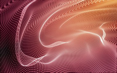 Çokgen alanı düşük Poli koyu arka plan, 3d render