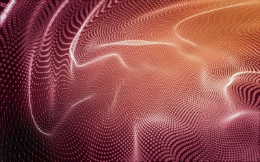 Çokgen alanı düşük Poli koyu arka plan, 3d render