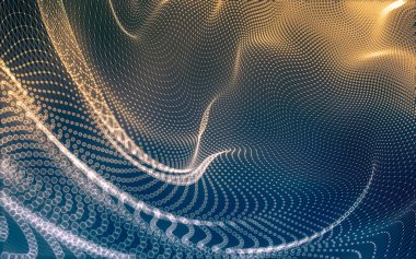 Çokgen alanı düşük Poli koyu arka plan, 3d render