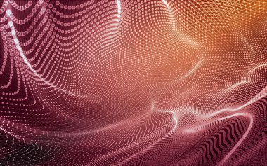 Çokgen alanı düşük Poli koyu arka plan, 3d render