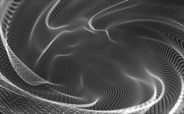 Çokgen alanı düşük Poli koyu arka plan, 3d render