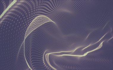 Çokgen alanı düşük Poli koyu arka plan, 3d render