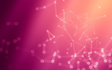 Çokgen alanı düşük Poli koyu arka plan, 3d render