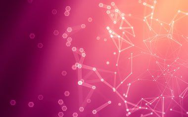 Çokgen alanı düşük Poli koyu arka plan, 3d render