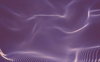 Çokgen alanı düşük Poli koyu arka plan, 3d render