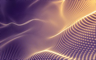 Çokgen alanı düşük Poli koyu arka plan, 3d render