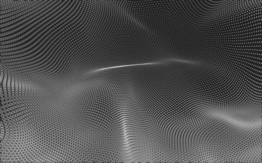 Çokgen alanı düşük Poli koyu arka plan, 3d render