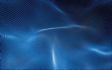 Çokgen alanı düşük Poli koyu arka plan, 3d render