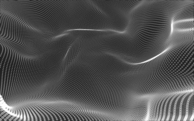 Çokgen alanı düşük Poli koyu arka plan, 3d render