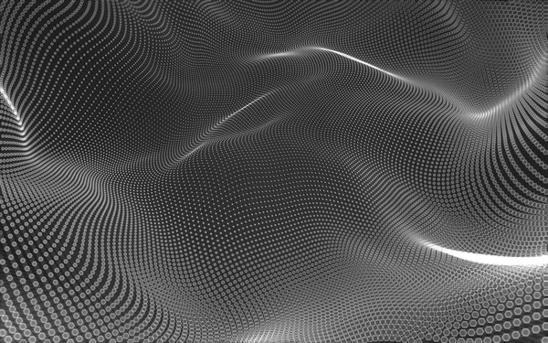 Wieloboczny obszar niskiego poli ciemne tło, renderowania 3d — Zdjęcie stockowe