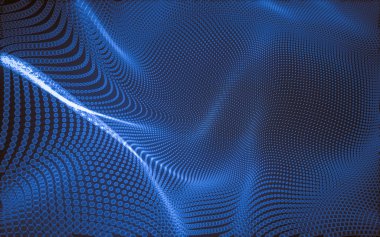 Çokgen alanı düşük Poli koyu arka plan, 3d render