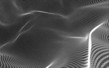 Çokgen alanı düşük Poli koyu arka plan, 3d render