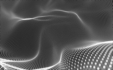 Çokgen alanı düşük Poli koyu arka plan, 3d render