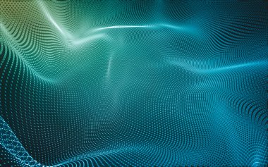 Çokgen alanı düşük Poli koyu arka plan, 3d render