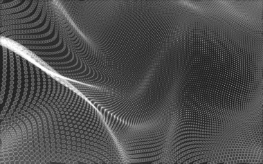 Çokgen alanı düşük Poli koyu arka plan, 3d render